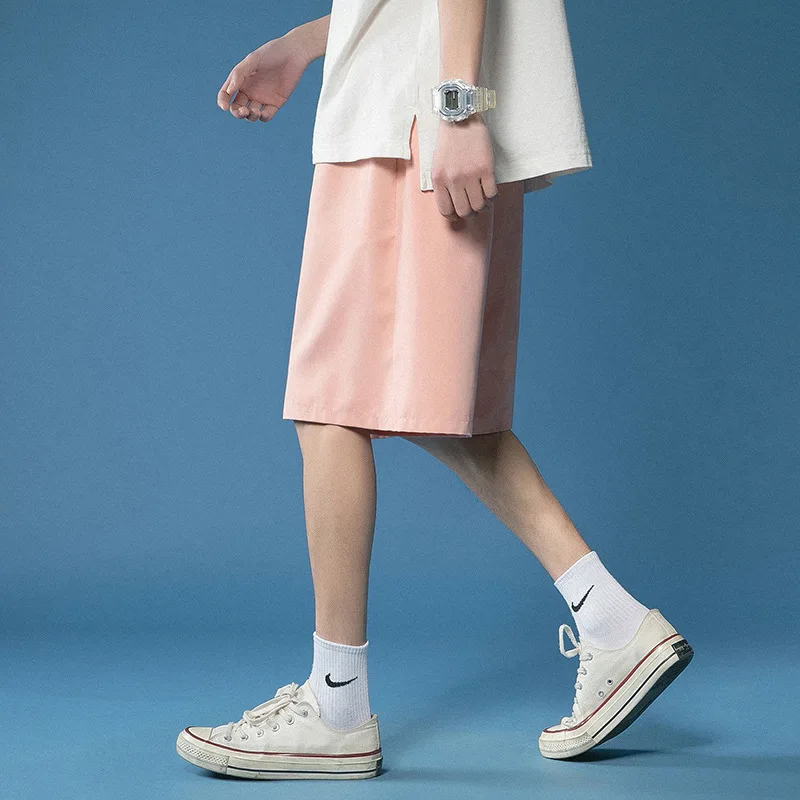 

2021 summer new drawstring shorts men's casual jogging sweatpants large size fitness gym elastic breathable loose shorts quality