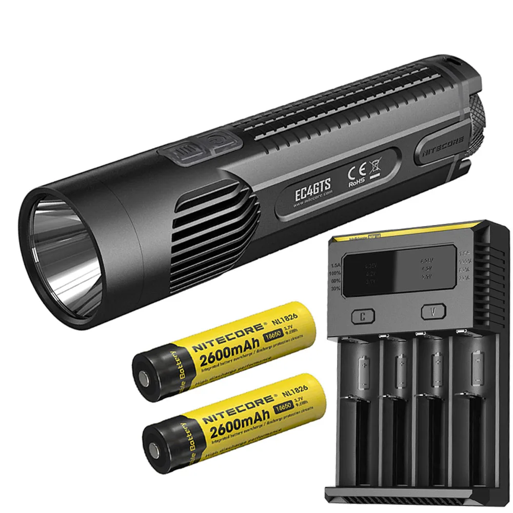 NITECORE EC4GTS фонарик комплект Cree XHP35 HD max 1800 люмен луч бросок 396 м Открытый тактический фонарь Портативный фонарик