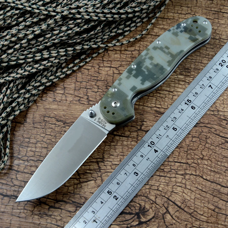 Y-START RAT Модель 1 складной нож для приключений AUS-8 лезвие G10 ручка из углеродного