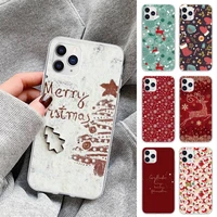 Christmas New Year Deer Phone Case For IPhone Pro Max Plus 2020 Transparent Cover