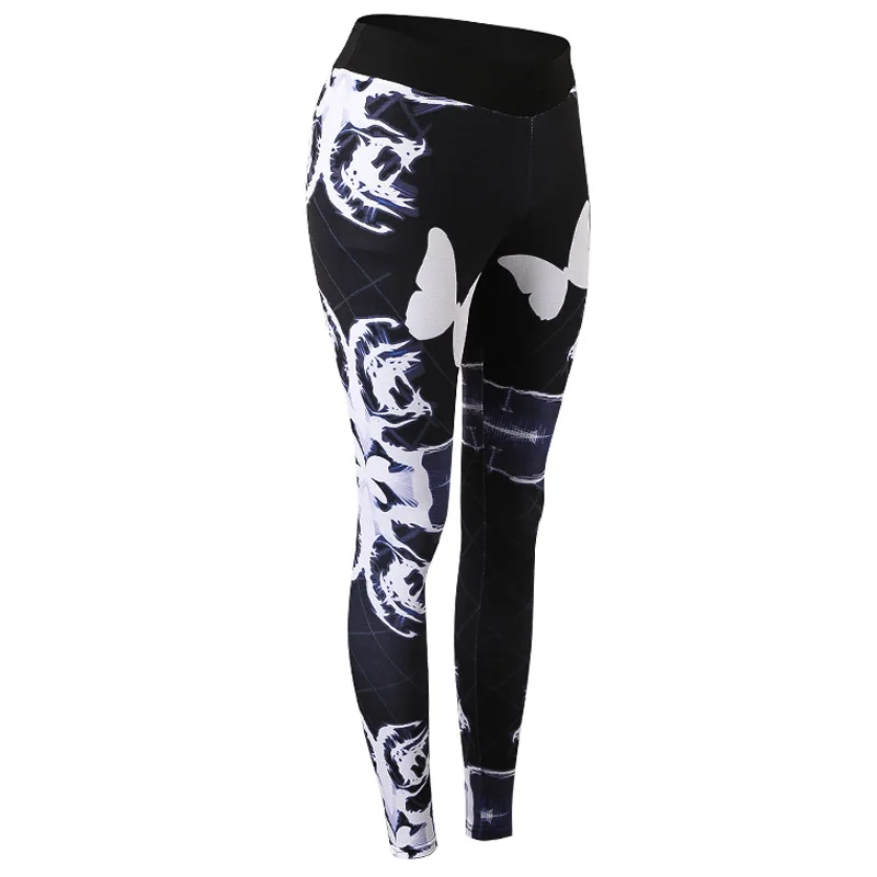 

Printed Fitness Pants Yoga Sports Training Pants Running Leggings Sport Women Fitness Quick Dry High-bounce Tight Pants