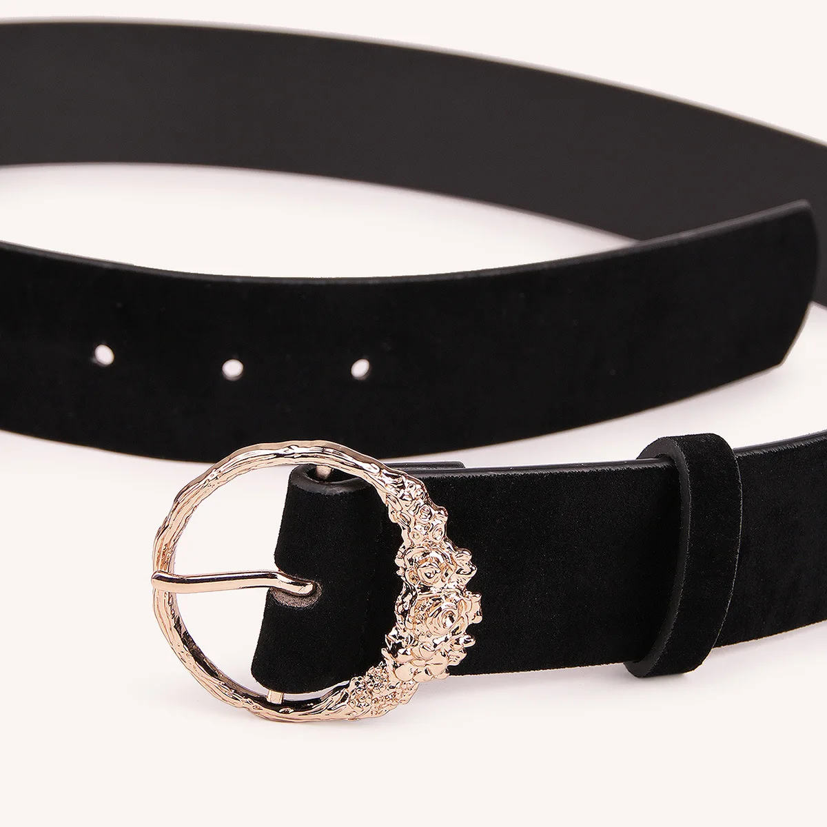 

Casual Leather Jeans Belts with Prong Buckle