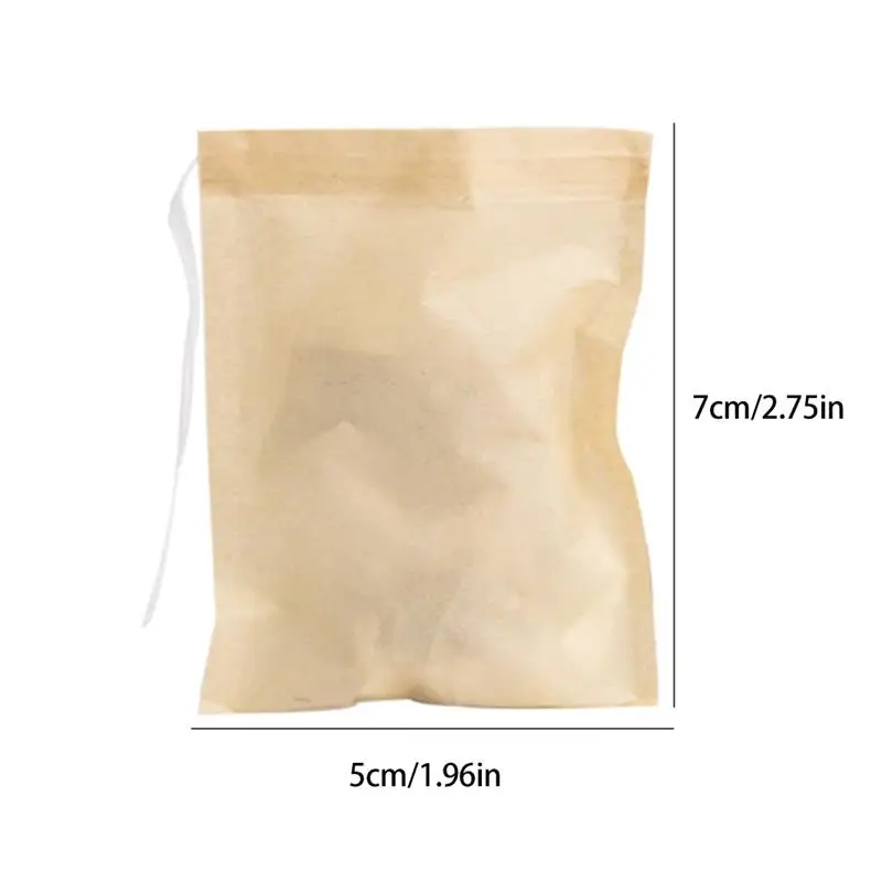 100PCS Tea Bag One-Off Mesh Filter Spice Pouch Teapot Drink Bottles Strainer Refillable Flower Teabag Sachets Coffee Fulter | Дом и сад