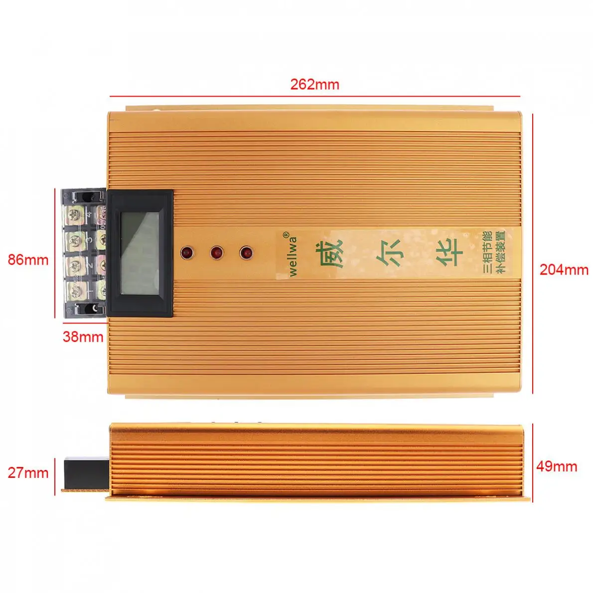 Трехфазная интеллектуальная энергосберегающая коробка с светодиодный дисплеем