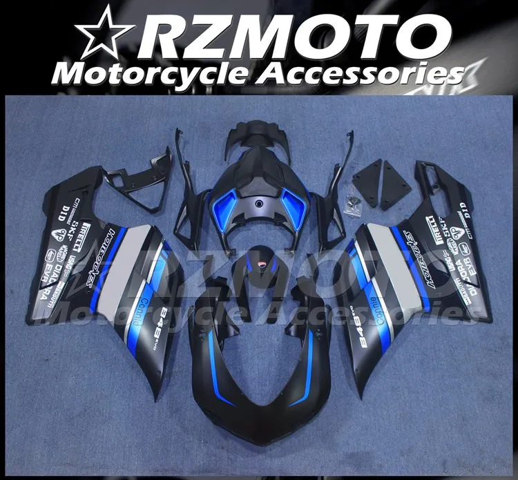 

New ABS Whole Fairings kit Fit for Ducati 848 evo 1098 1198 2007 2008 2009 2010 2011 07 08 09 10 11 Bodywork set black matte