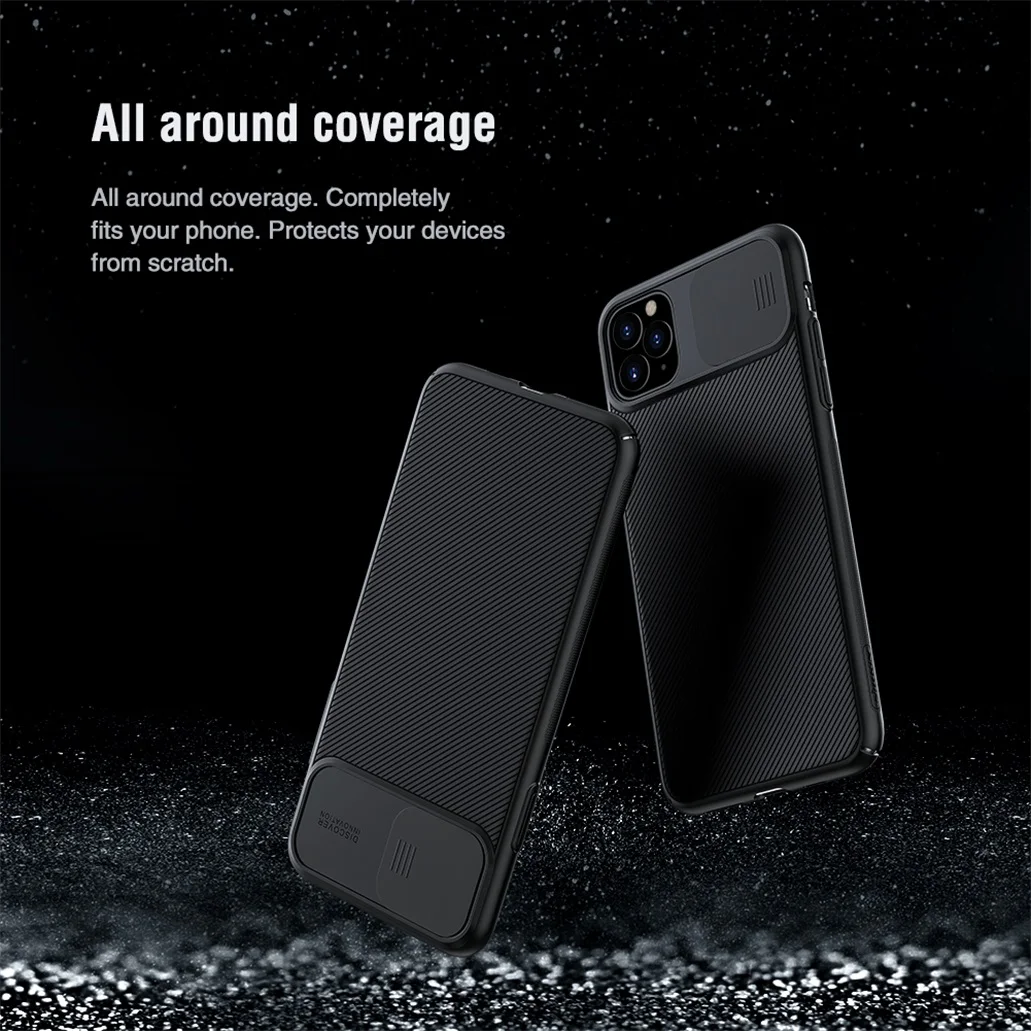 Для iPhone 11 11 Pro Max чехол NILLKIN CamShield чехол слайд-камера крышка защита конфиденциальности Классическая задняя крышка для iPhone11 Pro