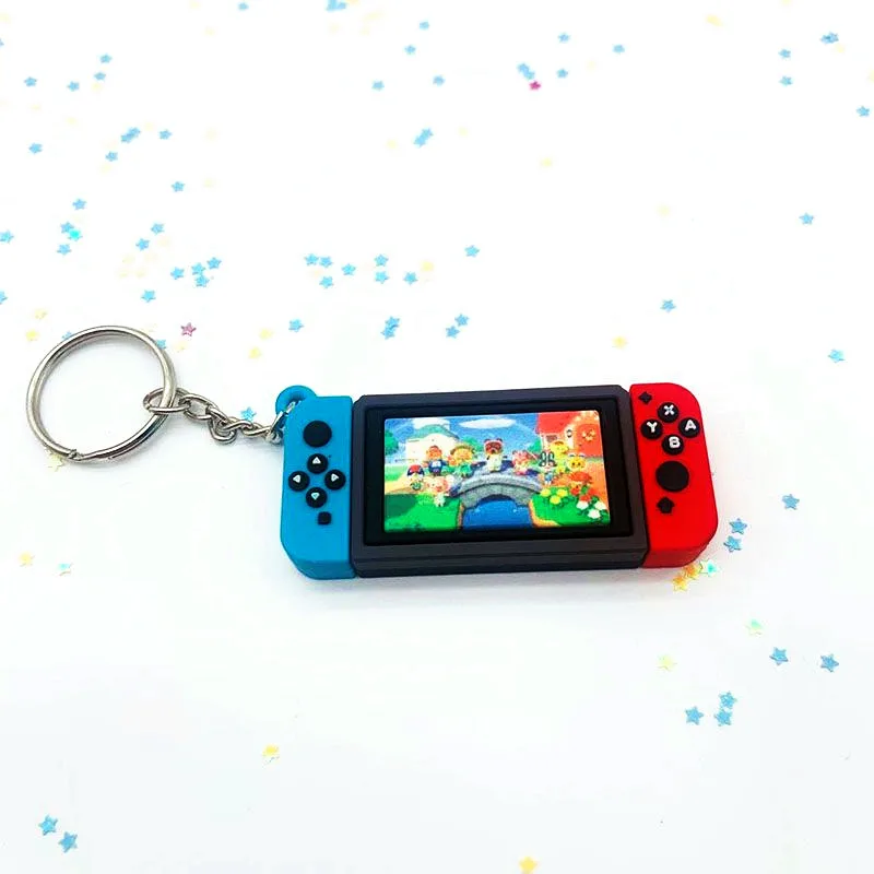 

Hot sale recommendation Animal Switch Game Machine Keychain Animal Crossing Keychains Fashion Cute Pendants box-packed Keyring
