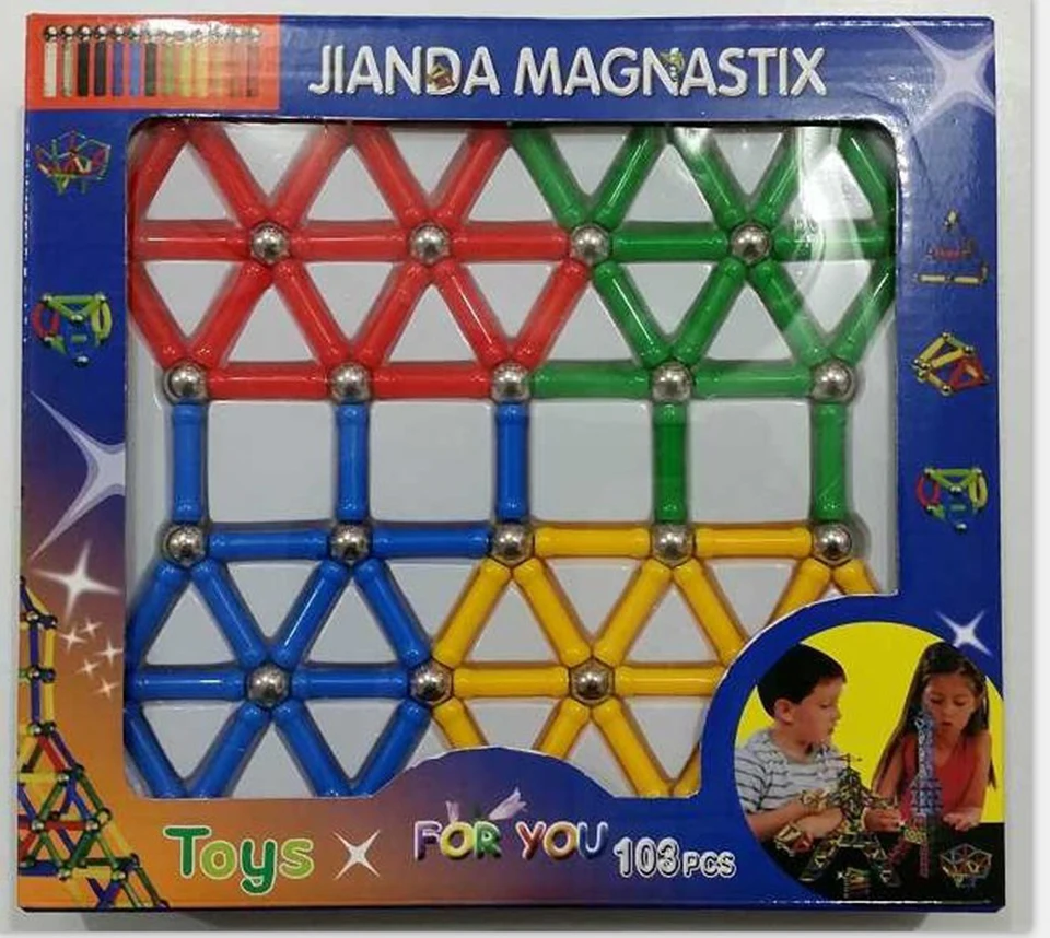 2019New 103 шт DIY дизайнер образование забавная игрушка магнит металлический шар Дети Магнитный строительный блок игрушки Строительная Игрушка аксессуары
