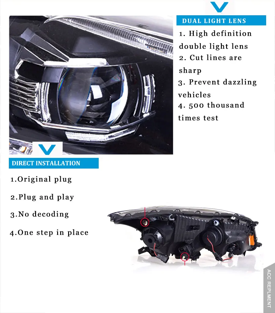 2 шт. светодиодный фары для Honda Accord 2008-2012 светодиодный автомобильный фонарь ангельские глазки ксенон HID комплект Противотуманные фары светодиодный дневные ходовые огни