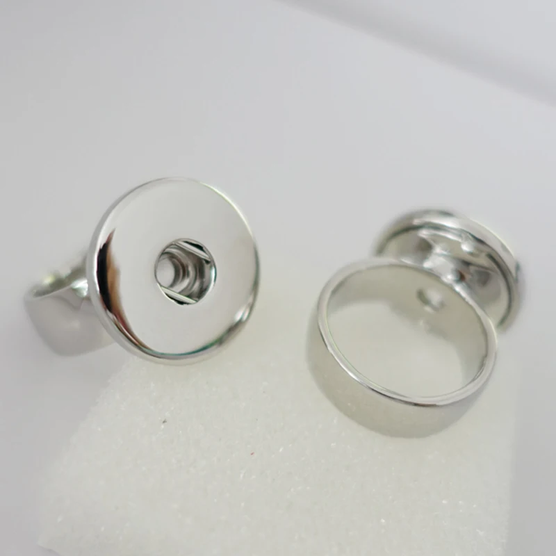 

18 мм защелкивающаяся искусственная кожа серебро и розовое золото серебряные кольца для модных мужчин женщин мальчиков девочек Подарочные ...