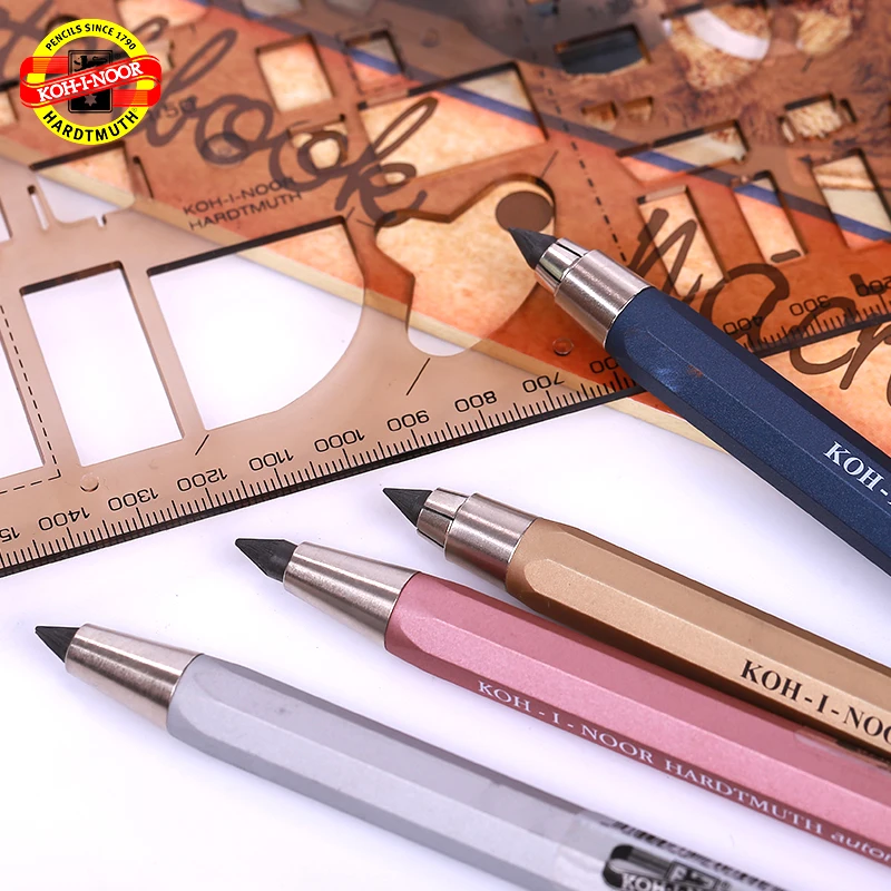 

Czech KOH-I-NOOR Cool Joy 5640 5.6mm Thick Core Drawing Automatic Pen Engineering Pen Activity Drawing Pencil