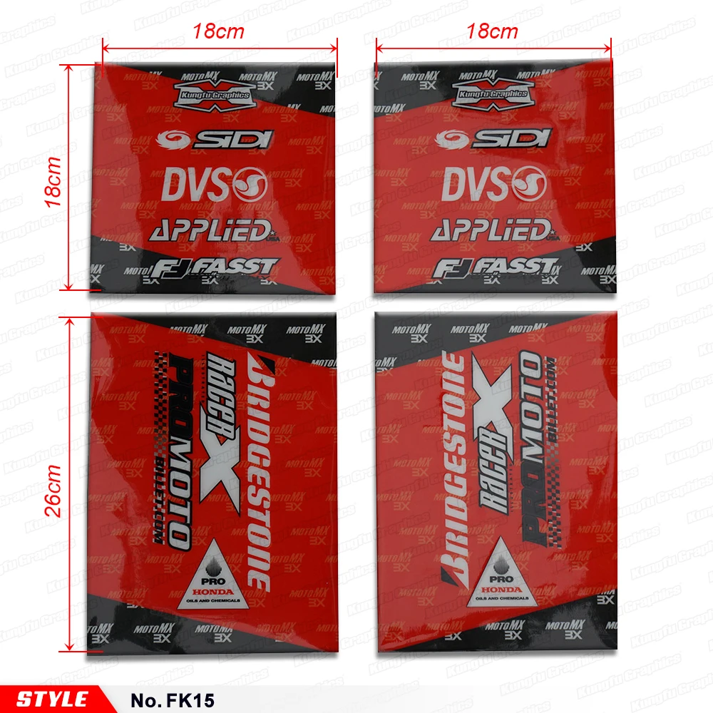 Re style MX вилочные удары Подвеска передней вилки Графический Декор