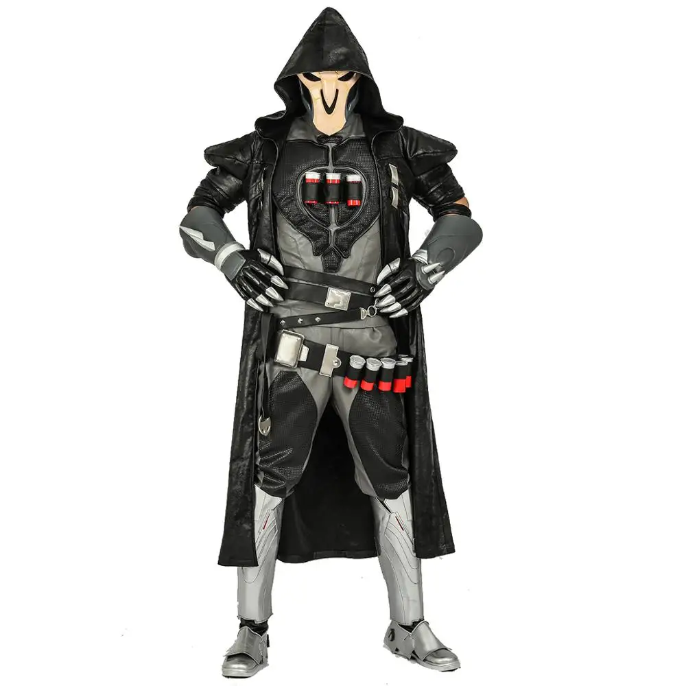 COSTHEME Overwatch Reaper косплей костюм официально лицензированный Хэллоуин Gabriel Reyes боевой