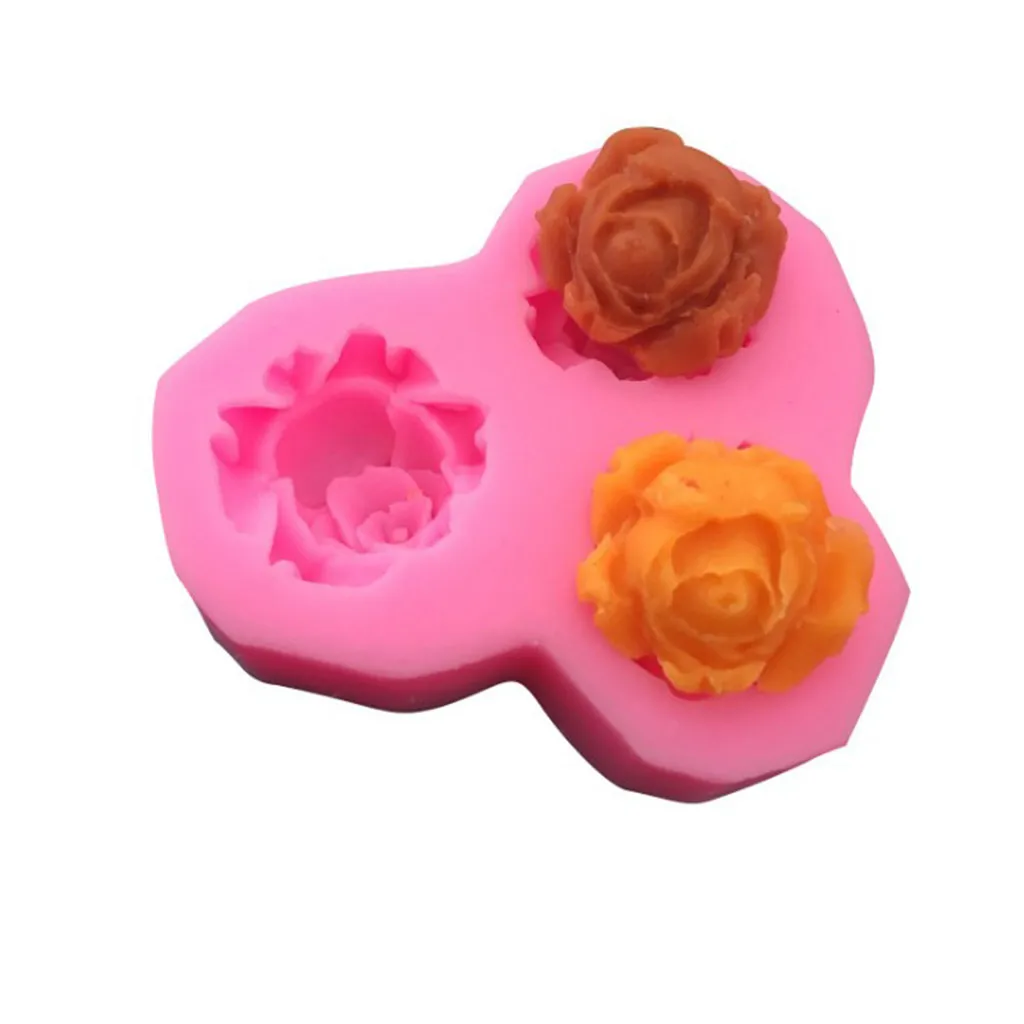 3D цветок силиконовые формочки для помадок романтичное украшение свадьбы