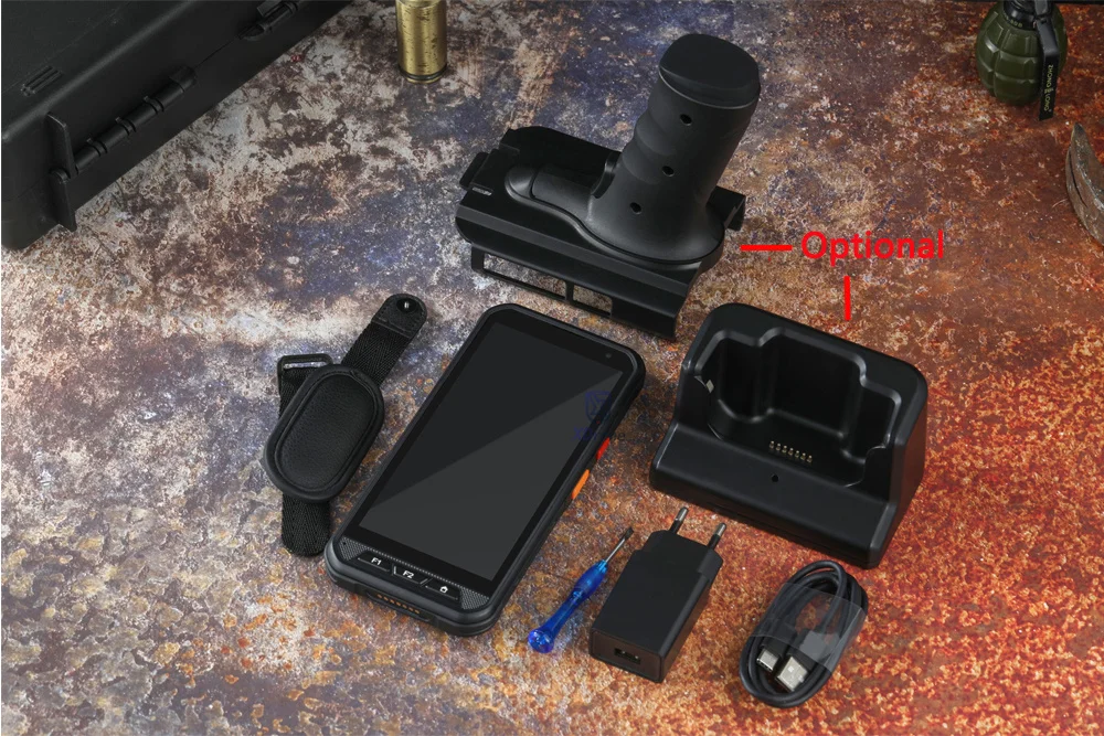 Kcosit Handheld PDA Android 9.0 Rugged POS Terminal 1D 2D Barcode Scanner Qualcomm SDM450 WiFi 4G Bluetooth PDA Bar codes Reader