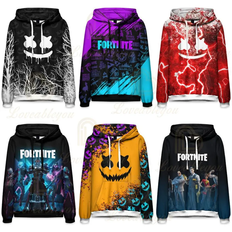 

Fortnite Hoodie Men and Women Sudaderas Victory Royale Battle Game 3D Sweatshirt Children Kids Hero Tops Girls Boys Clothing