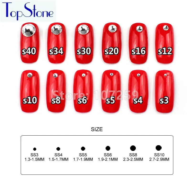 TopStone FlatBack горный хрусталь зеленый циркон Цвет 3D Блеск для ногтей не Горячая