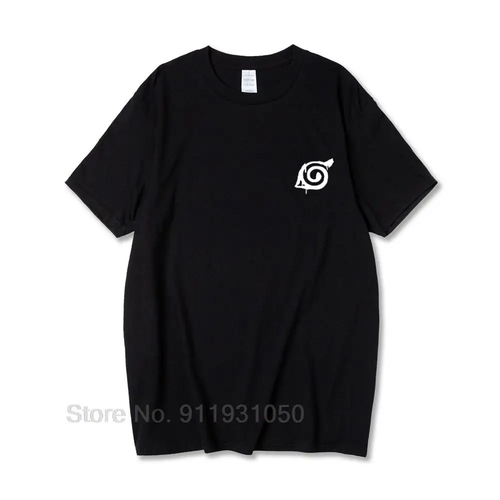

T-shirt Men Japanese Anime Uzumaki Itachi akatsuki T-shirt Cartoon Spiral Symbols Men T Shirt Summer cotton short sleeve Tees