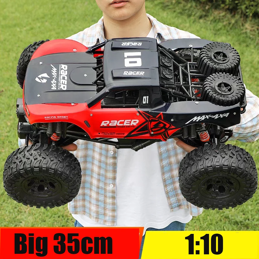 

JJRC Q96 большой Радиоуправляемый автомобиль масштаб 1:10 полноприводный Радиоуправляемый грузовик высокая скорость 25 км/ч гоночные автомобили...