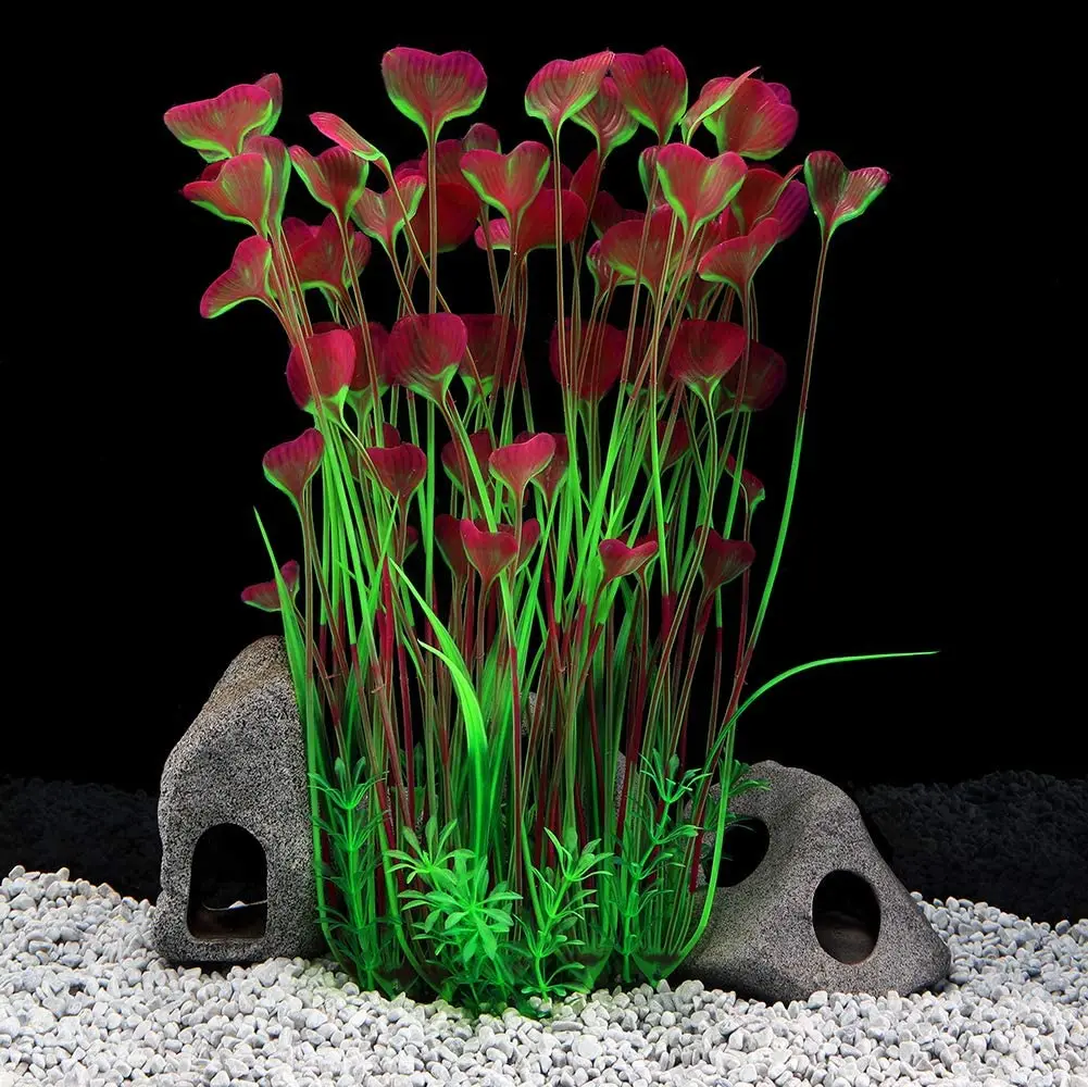 

Искусственные аквариумные растения 40 см, украшение для аквариума, водное растение, трава, украшение, подводный водный фотографический Деко...