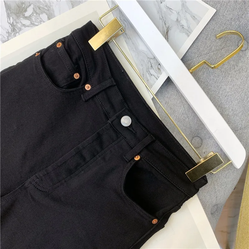 Женские джинсы 2020 Ранняя весна Популярные Ins популярные джинсовые микро-трубы