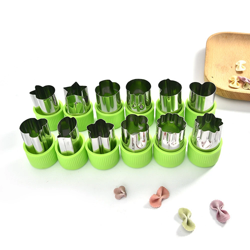 

12 шт набор печенья 3D DIY пресс-формы для выпечки Нержавеющая сталь PP бисквитница для украшения тортов Кухня посуда