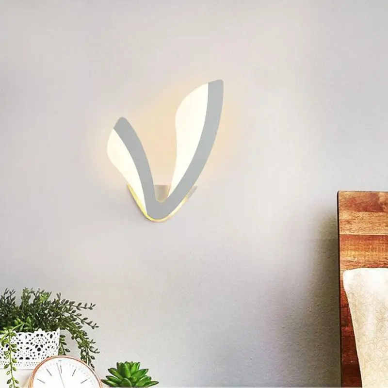 Современный светодиодный настенный светильник акриловый бра Ac90 260v Спальня