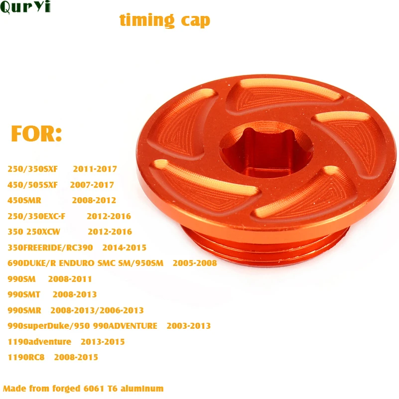 

Крышка зажигания двигателя CNC для мотоцикла 250 350 450 505 SXF SMR EXCF XCW 450 690 990 DUKE R SMC Superduke Adv RC8