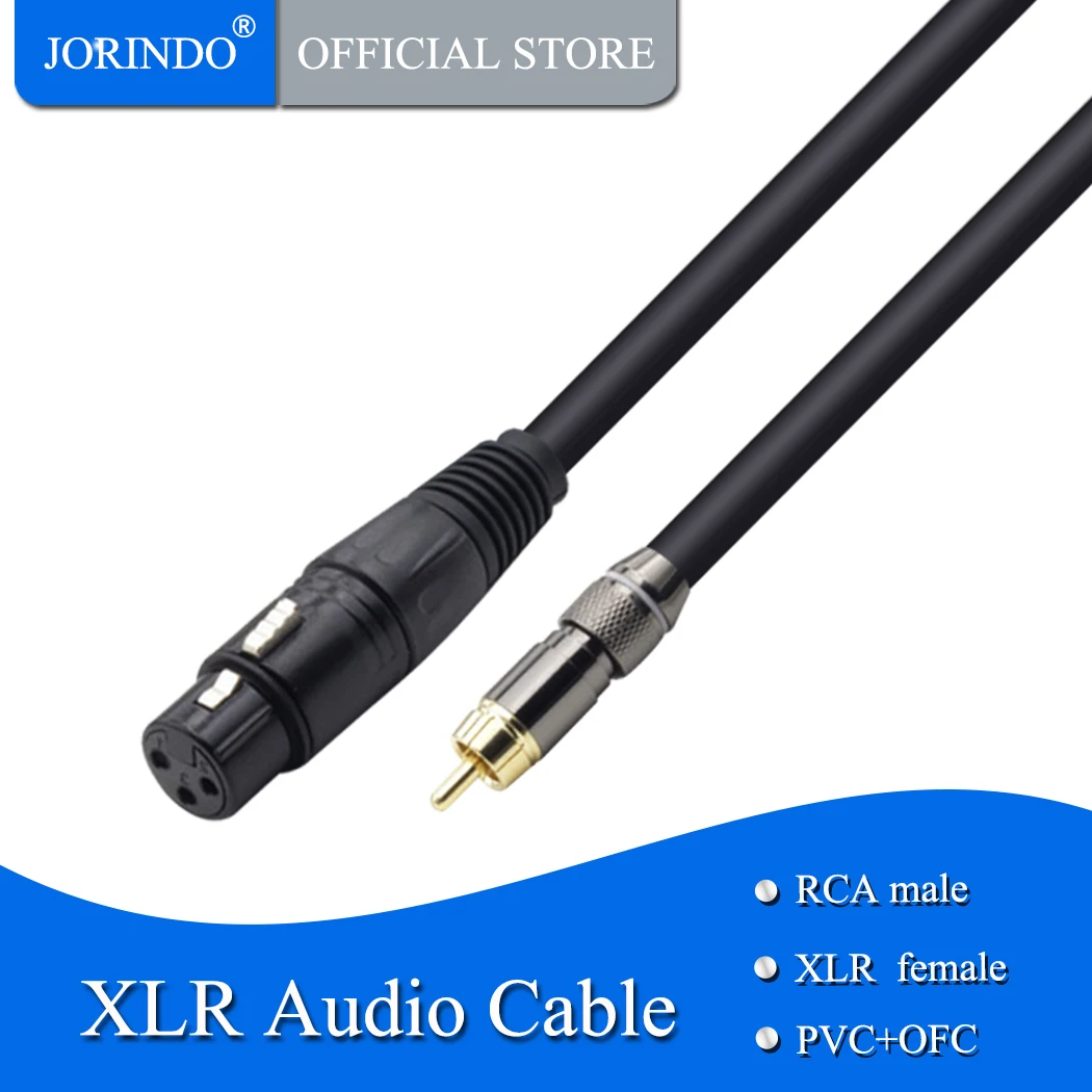 JORINDO 4 м/13 футов расширение XLR Женский RCA мужской микрофон аудио кабель-удлинитель