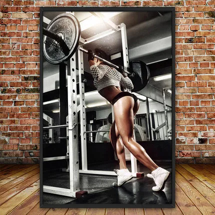 

Bodybuilding Character Gym Decoration Men and Women Muscle Canvas Painting Modern Nordic Art Wall Poster Picture Mural Decor