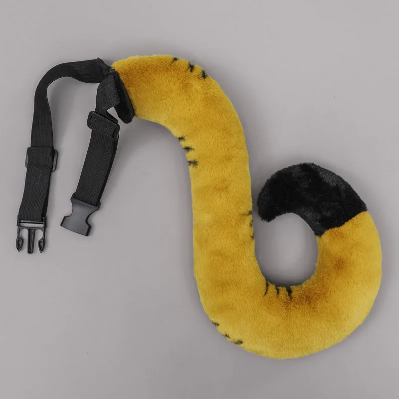 Детская повязка на голову с тигровыми ушками пушистый хвост зверя реквизит для