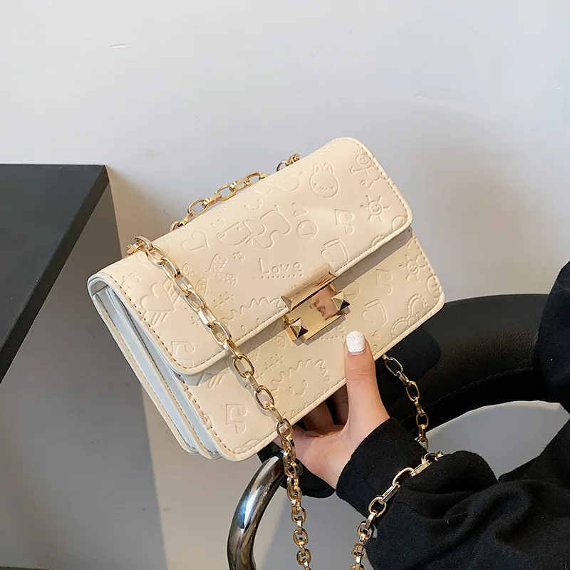 

High Quality Bag 2021 New Luxury Fashion Rhombus Chain Messenger Bag Single Shoulder Small Square Bag for Women