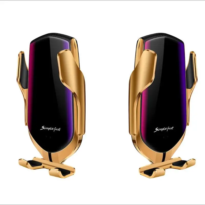 QI Беспроводное зарядное устройство 10 Вт Авто Зажим Автомобильный держатель