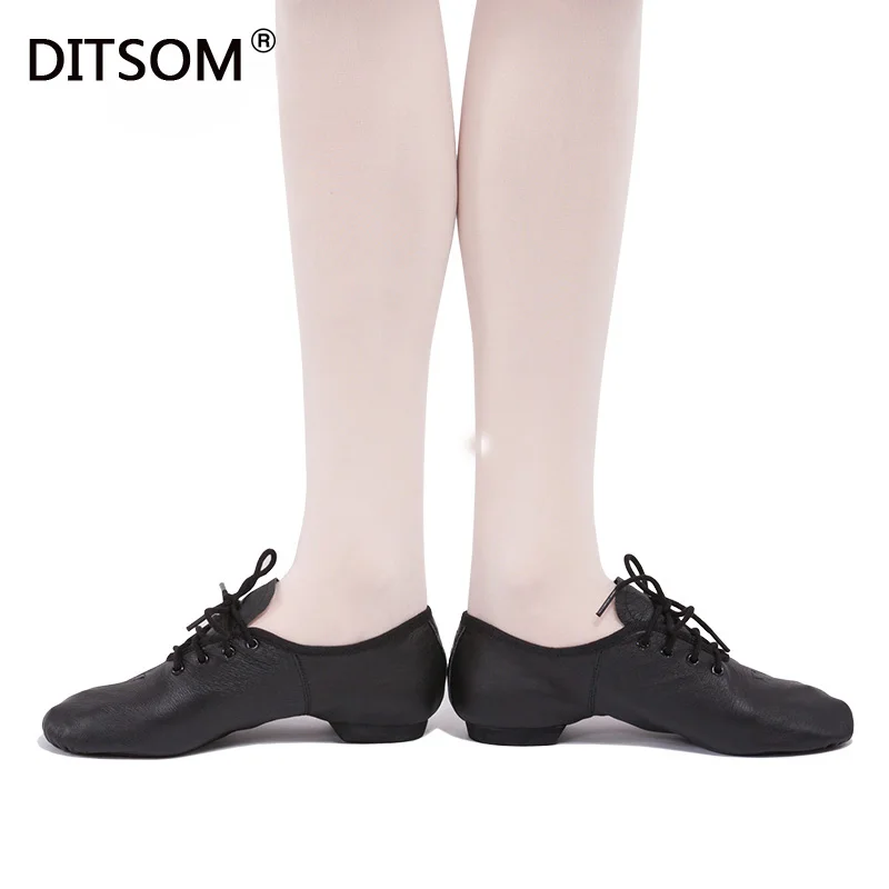 Обувь для джазовых танцев из натуральной кожи обувь занятий танцами на шнуровке