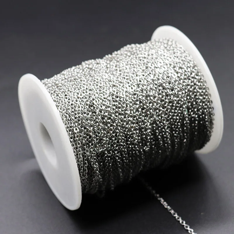 1 упак./лот нержавеющая сталь 5 мм 2 кулон покрытый розовым золотом/золото цепи Rolo