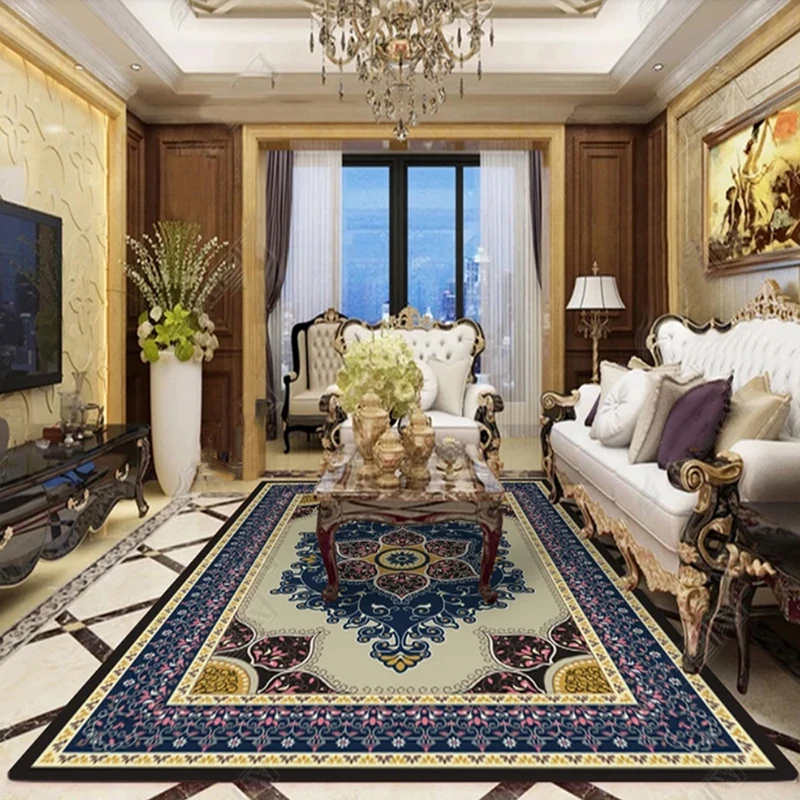 Европейский цветочный ковер Персия прикроватная тумбочка для спальни гостиная
