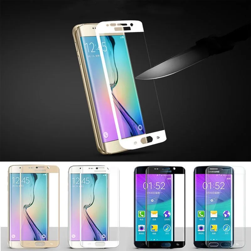 0 3 мм 2.5D Arc Edge Premium 3D полное покрытие экрана закаленное стекло Защита для Samsung Galaxy S6