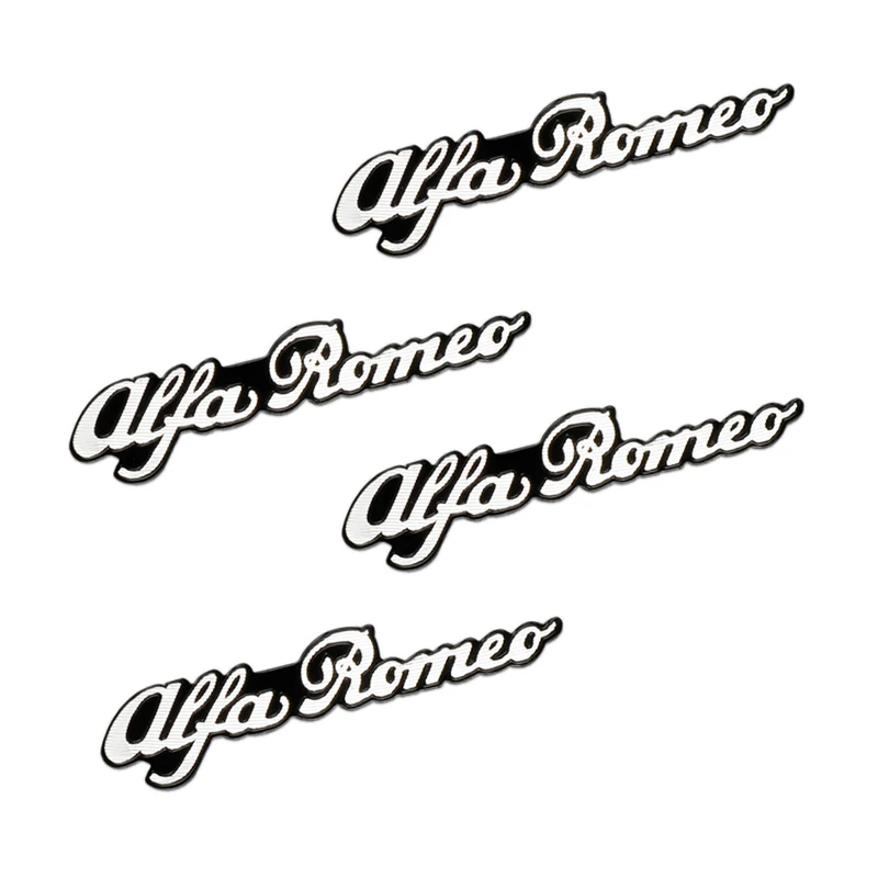 4 шт. Автомобильная 3D алюминиевая Эмблема для украшения аудио наклейка Alfa Romeo 159 147