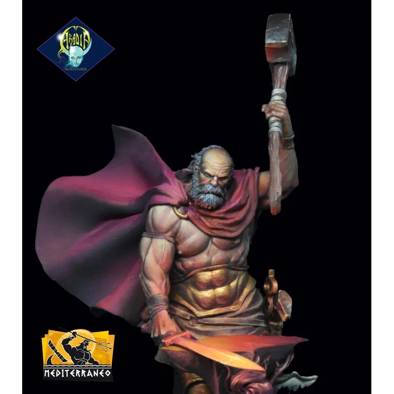 [Loong Way Miniatures] Aradia миниатюрный Гефестус-Blacksmith Олимпийских моделей 75 мм | Игрушки и