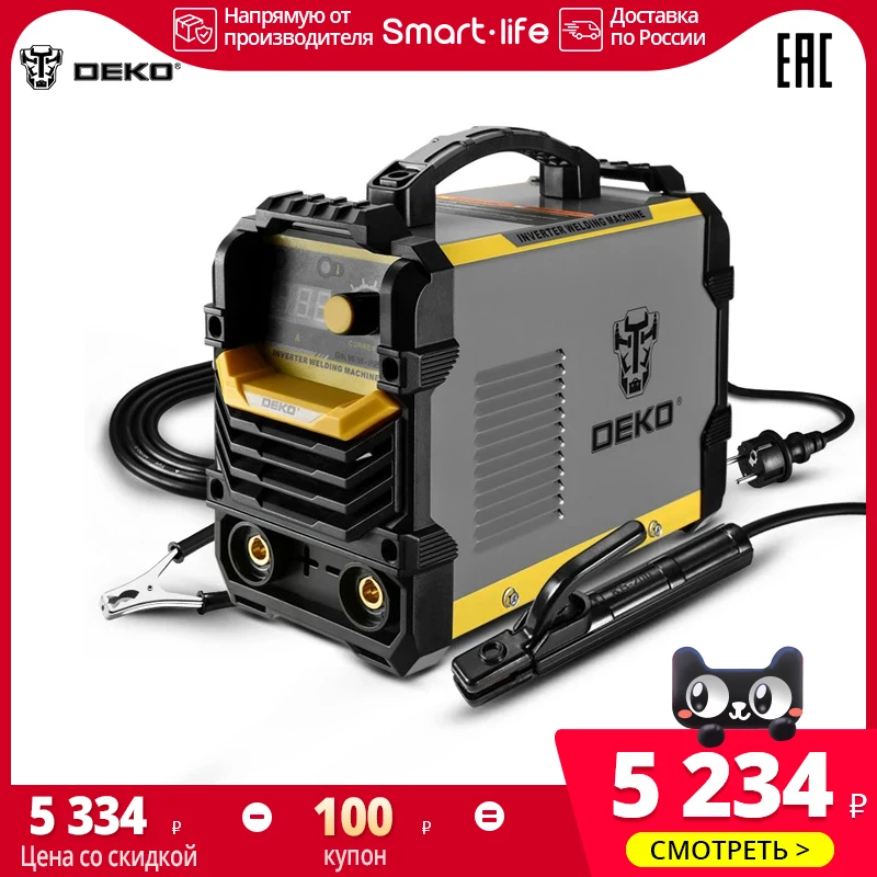 Сварочный аппарат для инвенторной дуговой сварки DEKO DKA 250Y 4.1KVA 220V MMA|Лазерные