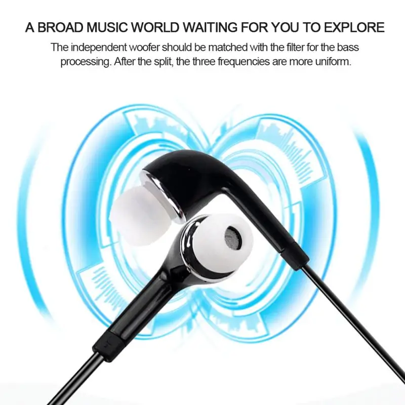 

Samsung 3.5mm S4 Wired Headset With Bass Earbuds Stereo Earphone Music Sport Gaming Headphones With Mic For Huawei OPPO Phone