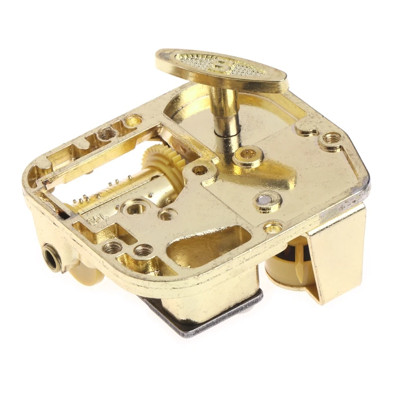 

DIY Mechanical Musical Box Golden Movement+Screws +Castle In The Sky Key Gift