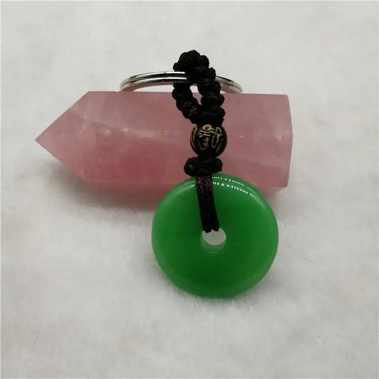 Безопасная Пряжка из натурального зеленого агата натуральный амулет ювелирные