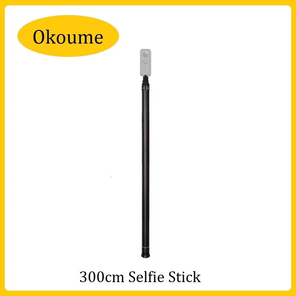 3m невидимая сверхдлинная селфи-палка из углеродного волокна для Insta360 ONE X2 / ONE R / ONE X Insta360 аксессуар для селфи - изображение