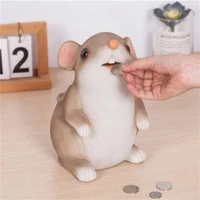 cartoon mouse money bank coins storage box kids toys year of the rat ornament home decor money saving box piggy bank kids gifts
