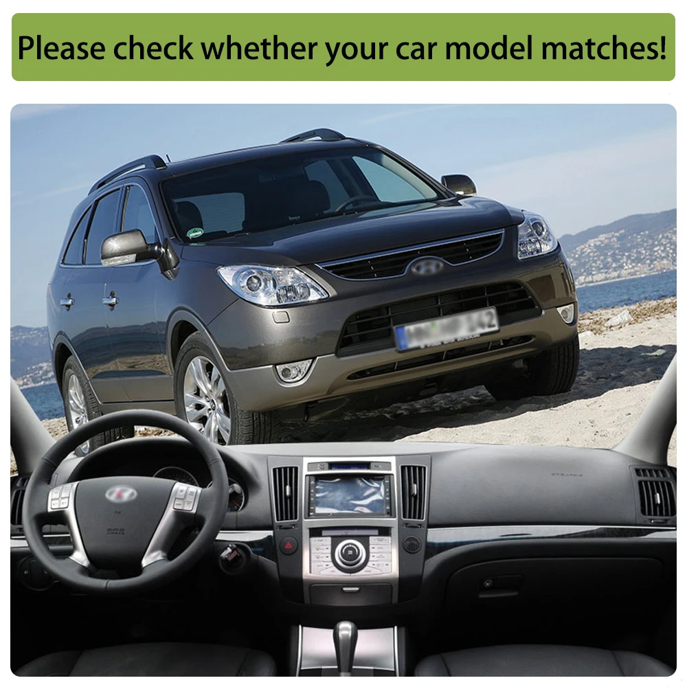 

Противоскользящий коврик для Hyundai Veracruz Ix55 2007-2012, накладка на приборную панель, козырек от солнца, коврик для приборной панели, автомобильные ...