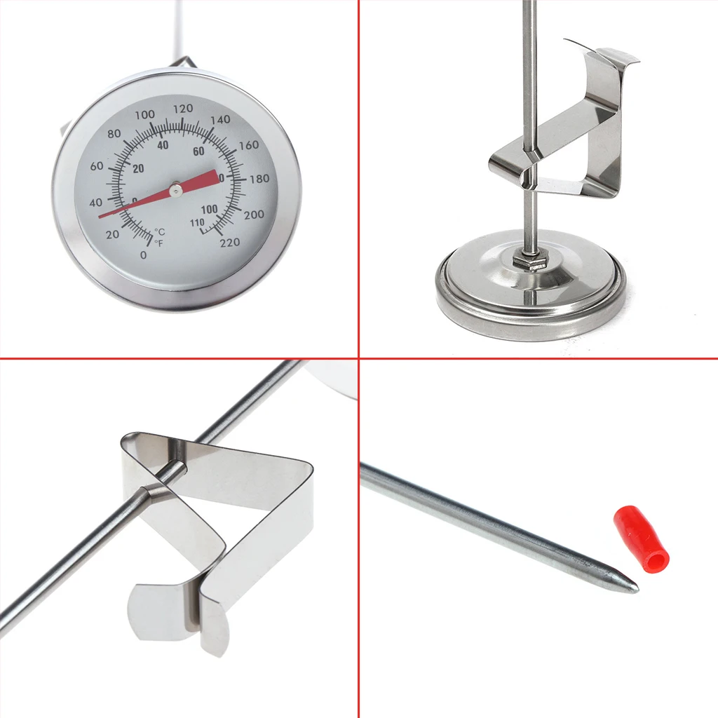

1 Pc High Quality 12" Thermometer Probe Homebrew Dial Thermometers for Beer Wine Brewing Kettle Temperature Measuring Home