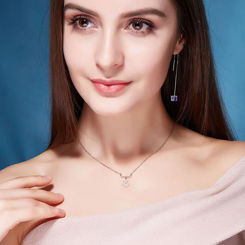 Cdyle Роскошные серьги из стерлингового серебра 925 пробы Необычные кубические