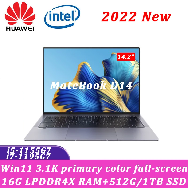 

HUAWEI MateBook X Pro Laptop 2022 New Intel i7-1195G7 16GB RAM 512GB SSD Torch 3.1k Full Screen Windows 11 Ultraslim Notebook