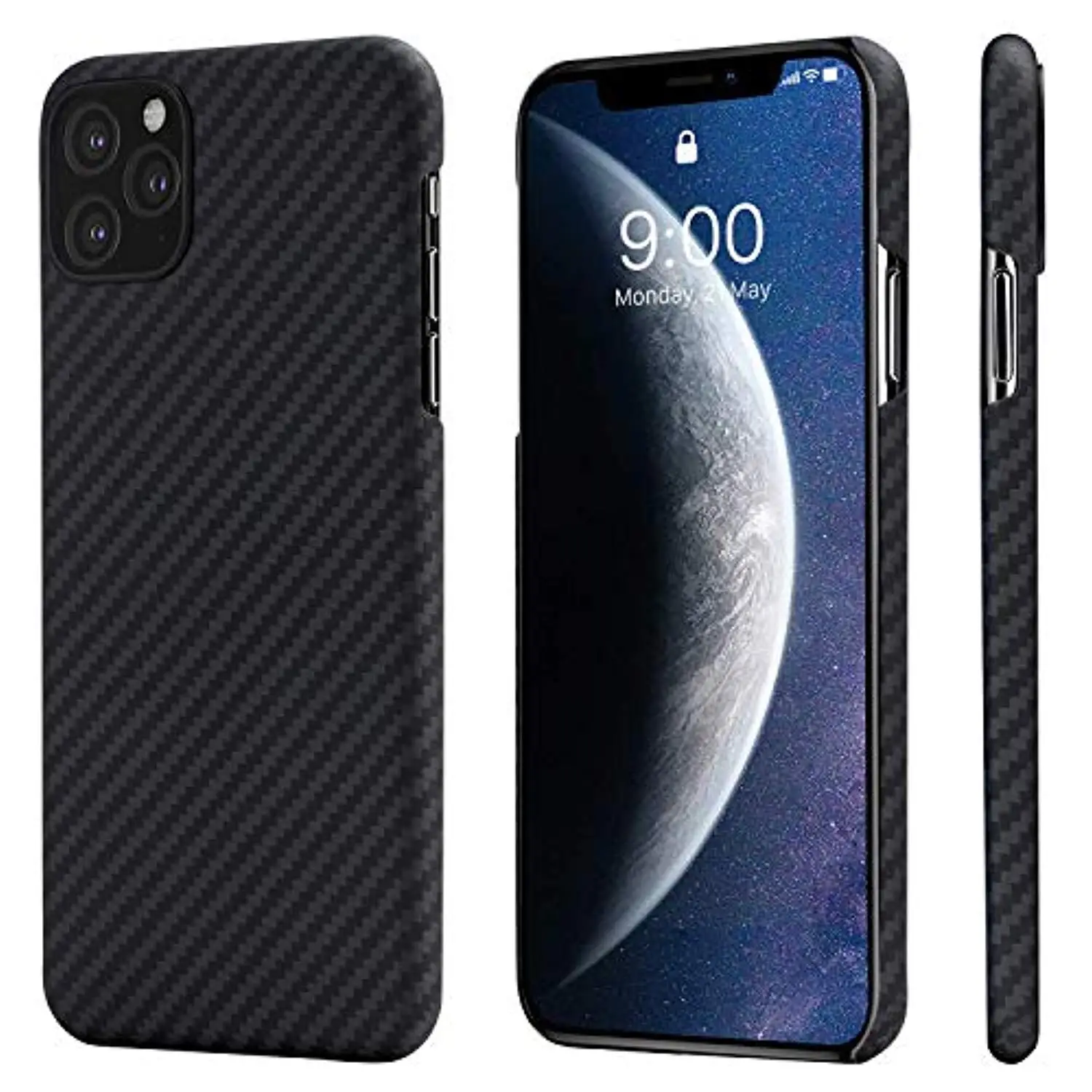 Защитный чехол из углеродного волокна для iPhone 11 Pro Max ТПУ силикона